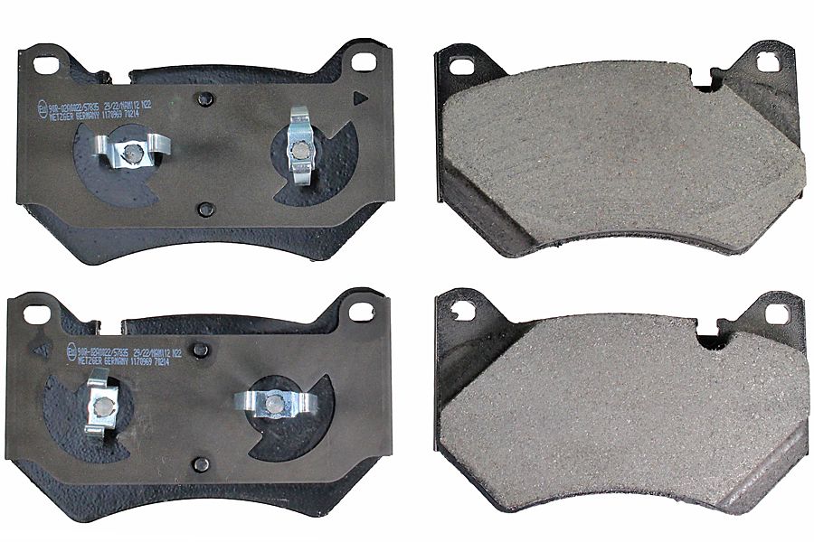 Bremsbelagsatz, Scheibenbremse METZGER 1170969 GREENPARTS f&uuml;r AUDI, Vorderachse