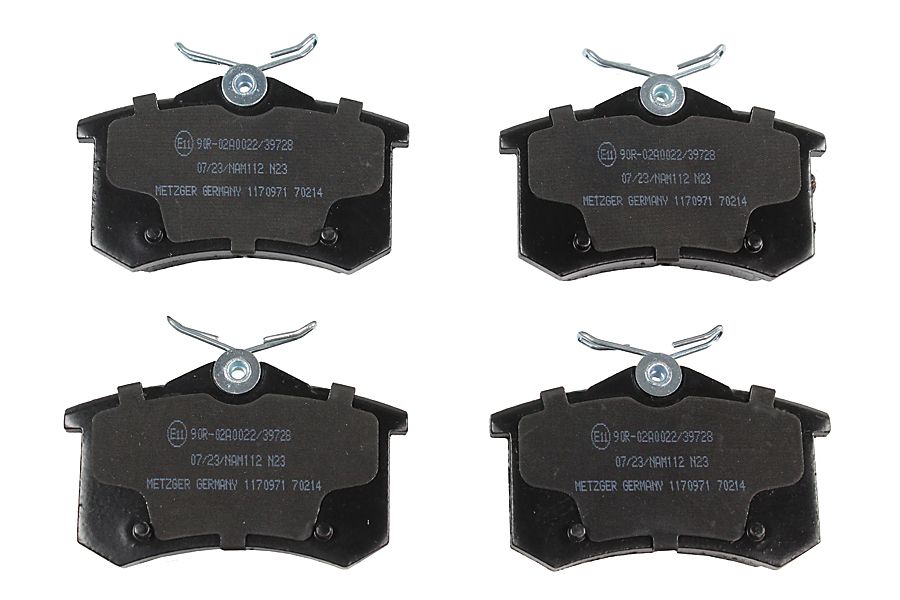Bremsbelagsatz, Scheibenbremse METZGER 1170971 f&uuml;r OPEL VAUXHALL GENERAL MOTORS