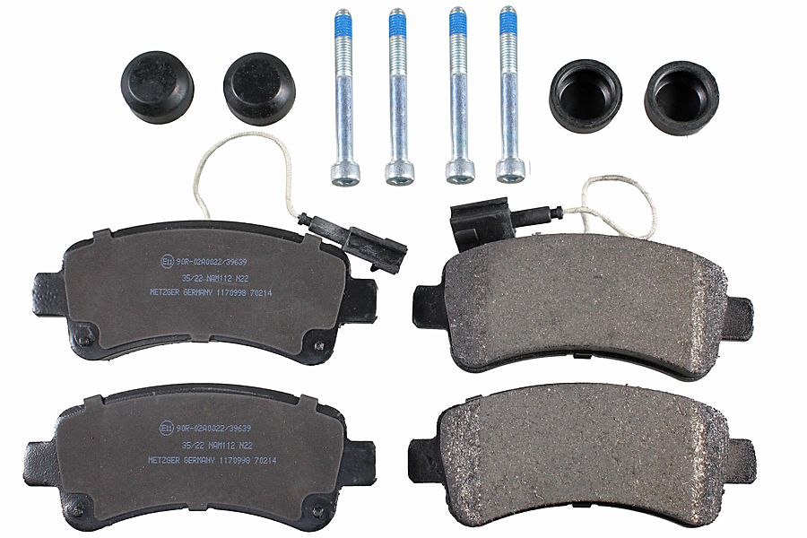 Bremsbelagsatz, Scheibenbremse METZGER 1170998 f&uuml;r CITRO&Euml;N FIAT PEUGEOT