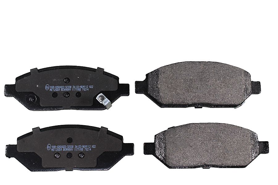 Bremsbelagsatz, Scheibenbremse METZGER 1171005 f&uuml;r OPEL GENERAL MOTORS