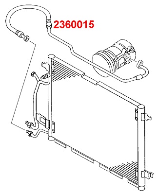 Hochdruck-/Niederdruckleitung, Klimaanlage METZGER 2360015 f&uuml;r VAG
