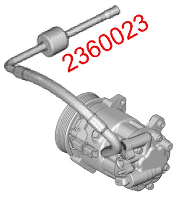METZGER Hochdruck-/Niederdruckleitung, Klimaanlage 2360023 f&uuml;r CITRO&Euml;N PEUGEOT