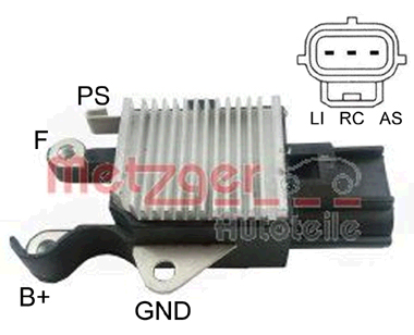 METZGER Generatorregler 2390033 f&uuml;r FORD MAZDA VOLVO IKA