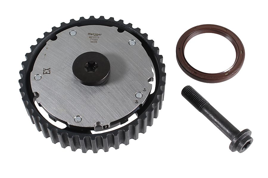 Nockenwellenversteller METZGER AUTOTEILE 2410113 f&uuml;r FORD VOLVO, Auslassseite