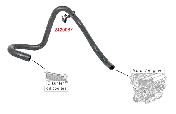 METZGER K&uuml;hlerschlauch 2420067 f&uuml;r VAG