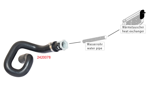 METZGER K&uuml;hlerschlauch 2420078 f&uuml;r FORD