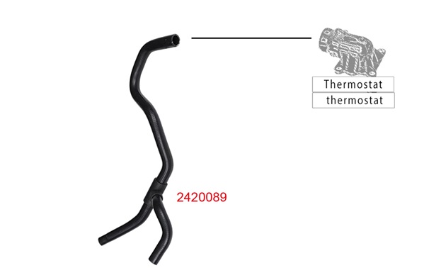 METZGER K&uuml;hlerschlauch 2420089 f&uuml;r FORD