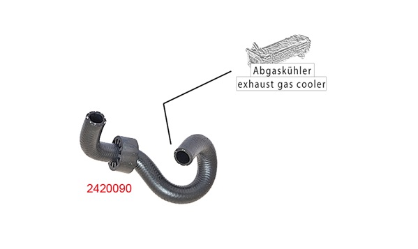 METZGER K&uuml;hlerschlauch 2420090 f&uuml;r FORD