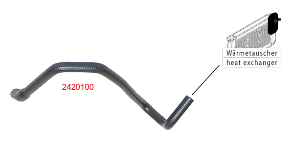 METZGER K&uuml;hlerschlauch 2420100 f&uuml;r FORD