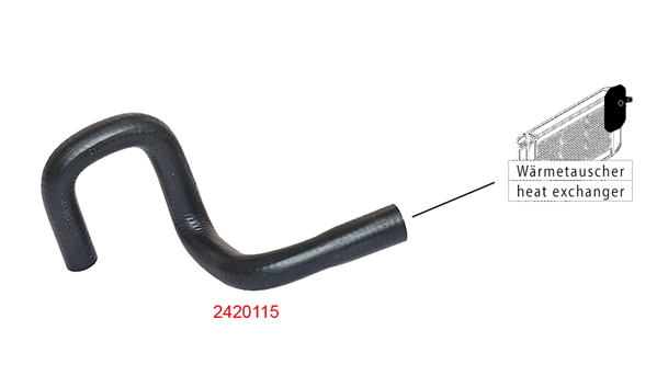 METZGER K&uuml;hlerschlauch 2420115 f&uuml;r FORD