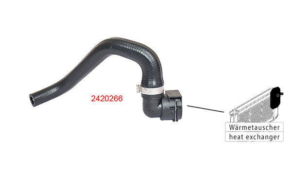 METZGER K&uuml;hlerschlauch 2420266 f&uuml;r FIAT