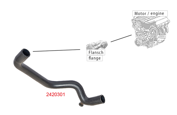 METZGER K&uuml;hlerschlauch 2420301 f&uuml;r CITRO&Euml;N FIAT FORD LANCIA PEUGEOT