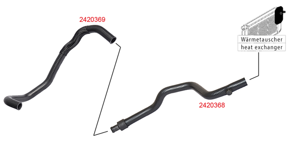 METZGER K&uuml;hlerschlauch 2420369 f&uuml;r RENAULT
