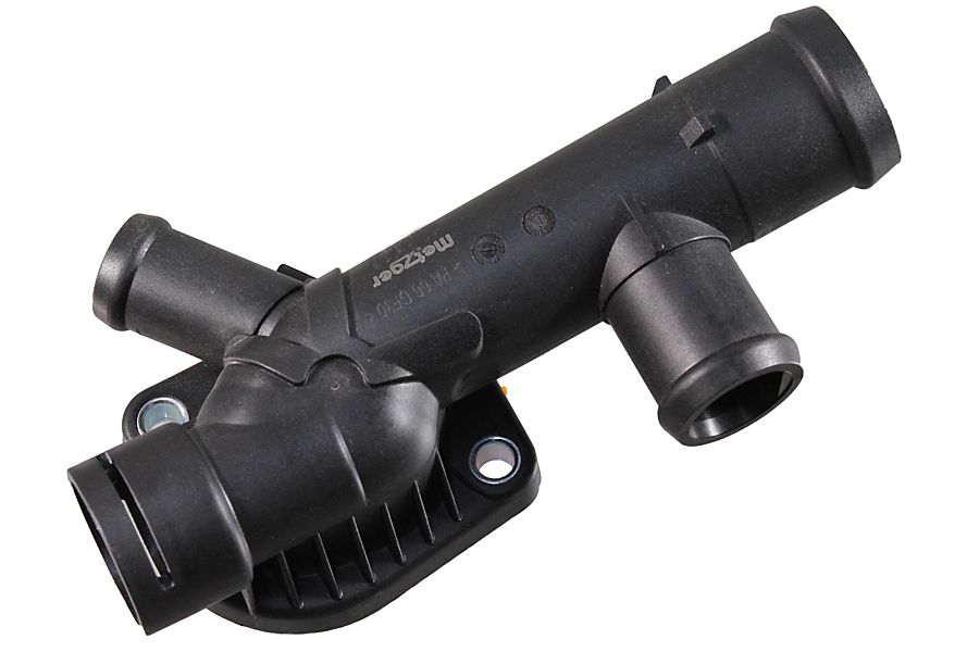 K&uuml;hlmittelflansch METZGER 4010415 f&uuml;r VW, Motorblock, seitlicher Anbau