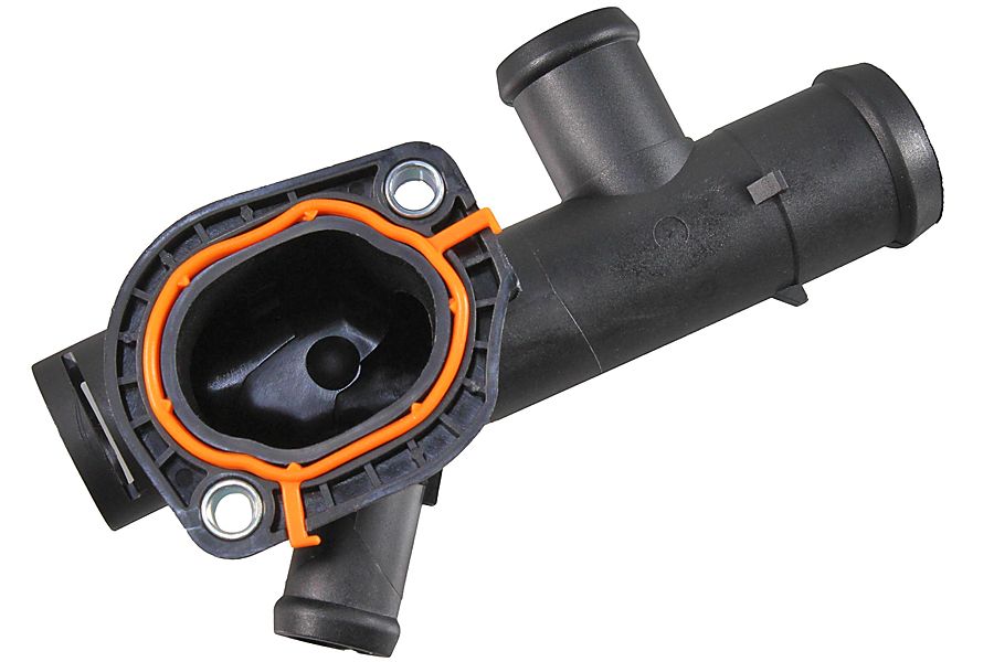 K&uuml;hlmittelflansch METZGER 4010415 f&uuml;r VW, Motorblock, seitlicher Anbau