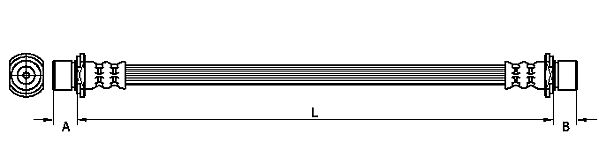 METZGER Bremsschlauch 4110788 f&uuml;r TOYOTA, Hinterachse rechts