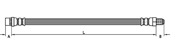 METZGER Bremsschlauch 4110122 f&uuml;r OPEL, Hinterachse links, Hinterachse rechts