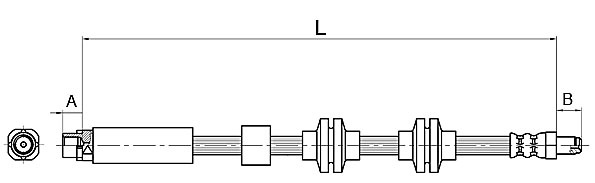 METZGER Bremsschlauch 4110143 f&uuml;r BMW, Vorderachse links, Vorderachse rechts