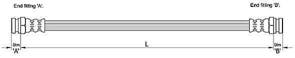 METZGER Bremsschlauch 4110215 f&uuml;r HYUNDAI, Hinterachse rechts