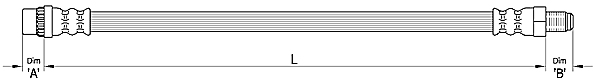 METZGER Bremsschlauch 4110372 f&uuml;r RENAULT, Vorderachse links, Vorderachse rechts