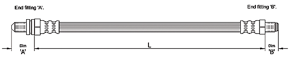 METZGER Bremsschlauch 4110241 f&uuml;r FORD, Hinterachse links, Hinterachse rechts