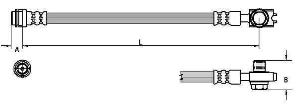 METZGER Bremsschlauch 4110246 f&uuml;r VW, Hinterachse links, Hinterachse rechts