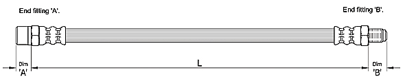 METZGER Bremsschlauch 4110257 f&uuml;r VW, Hinterachse links, Hinterachse rechts
