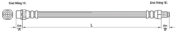 METZGER Bremsschlauch 4110272 f&uuml;r MINI, Hinterachse links, Hinterachse rechts