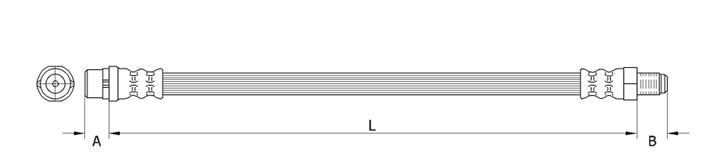 METZGER Bremsschlauch 4110277 GREENPARTS f&uuml;r MERCEDES-BENZ, Hinterachse, Rahmen