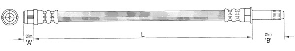 METZGER Bremsschlauch 4110363 f&uuml;r VAG, Hinterachse links, Hinterachse rechts