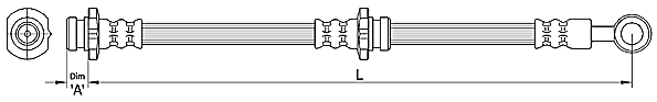 METZGER Bremsschlauch 4110389 f&uuml;r NISSAN, Hinterachse rechts