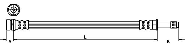 METZGER Bremsschlauch 4111218 f&uuml;r FORD, Vorderachse links, Vorderachse rechts
