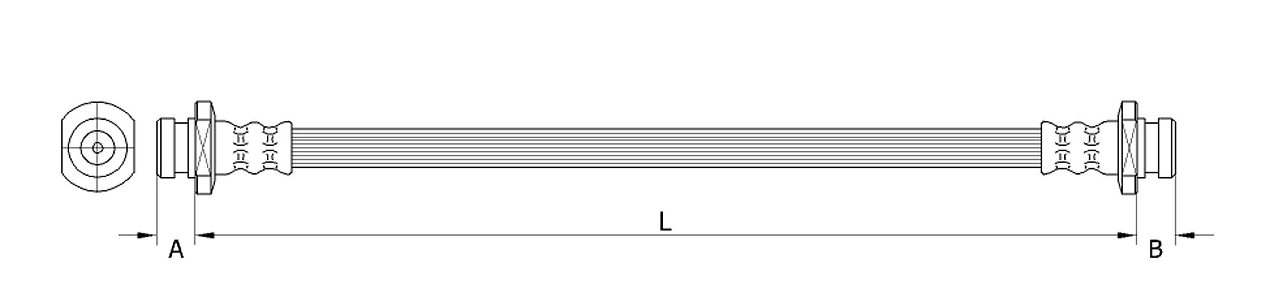 METZGER Bremsschlauch 4110531 f&uuml;r SUZUKI, Hinterachse links, Hinterachse rechts