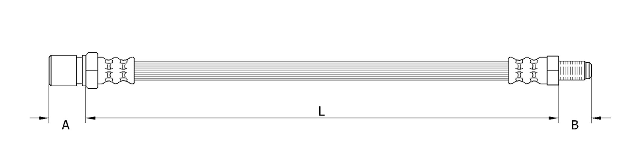 METZGER Bremsschlauch 4110545 f&uuml;r MITSUBISHI, Hinterachse links