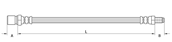 METZGER Bremsschlauch 4110559 f&uuml;r VW VAG, Hinterachse links