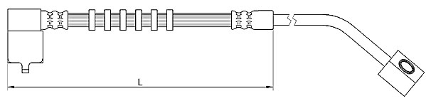 METZGER Bremsschlauch 4110685 f&uuml;r CHRYSLER, Vorderachse rechts