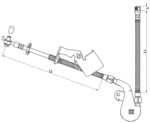 METZGER Bremsschlauch 4110809 f&uuml;r PEUGEOT, Vorderachse rechts