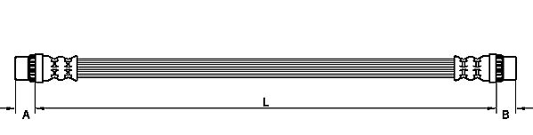 METZGER Bremsschlauch 4110929 f&uuml;r RENAULT, Hinterachse links, Hinterachse rechts