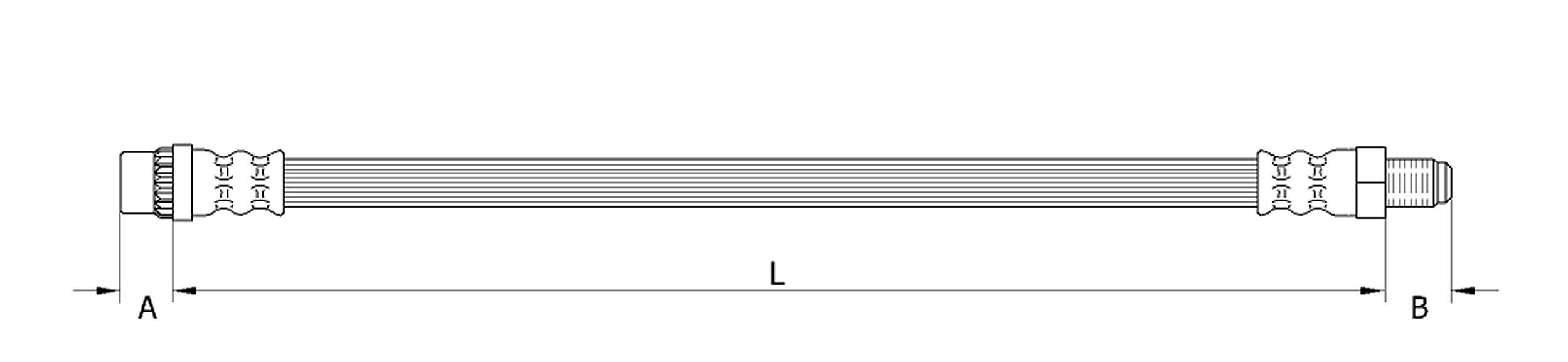 METZGER Bremsschlauch 4110933 f&uuml;r OPEL, Vorderachse links, Vorderachse rechts