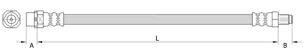 METZGER Bremsschlauch 4110996 f&uuml;r MINI, Vorderachse links, Vorderachse rechts