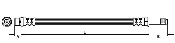 METZGER Bremsschlauch 4111092 f&uuml;r VW, Hinterachse links, Hinterachse rechts