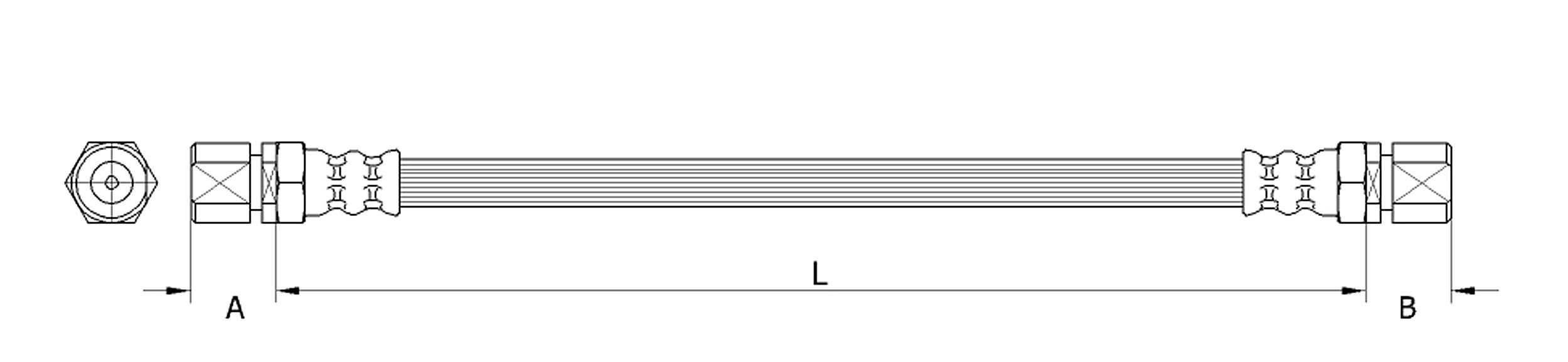 METZGER Bremsschlauch 4111132 f&uuml;r PORSCHE, Vorderachse links, Vorderachse rechts