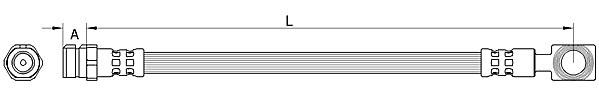 METZGER Bremsschlauch 4111522 f&uuml;r VAG, Hinterachse links, Hinterachse rechts