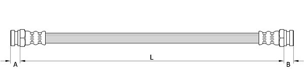 METZGER Bremsschlauch 4111618 f&uuml;r OPEL, Hinterachse links, Hinterachse rechts