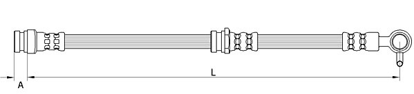 METZGER Bremsschlauch 4111631 f&uuml;r MAZDA, Vorderachse rechts