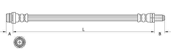 METZGER Bremsschlauch 4111642 f&uuml;r VOLVO, Vorderachse links, Vorderachse rechts