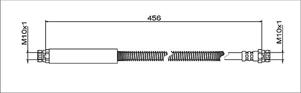 METZGER Bremsschlauch 4112039 f&uuml;r VW VAG, Hinterachse links, Hinterachse rechts