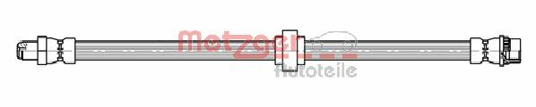 METZGER Bremsschlauch 4112149 f&uuml;r RENAULT, vorne links, vorne rechts
