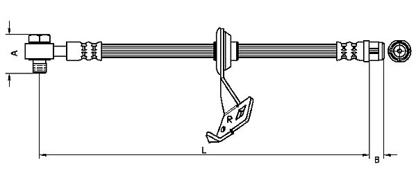 METZGER Bremsschlauch 4116207 f&uuml;r MERCEDES-BENZ, Vorderachse rechts