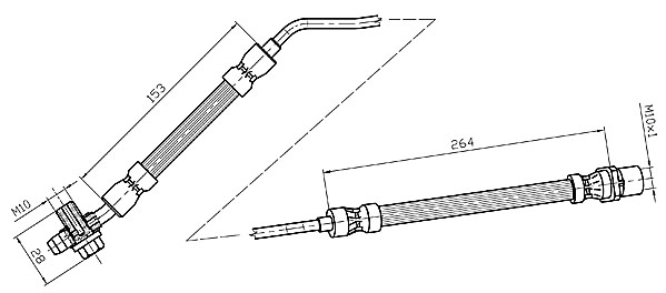 METZGER Bremsschlauch 4116217 f&uuml;r BMW, Hinterachse rechts